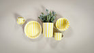 Striped Plate, Beach Yellow