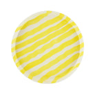 Striped Plate, Beach Yellow