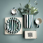 Striped Plate, Gentle Green