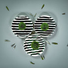 Striped Plate, Gentle Green