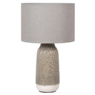 Striped Table Lamp with Linen Shade