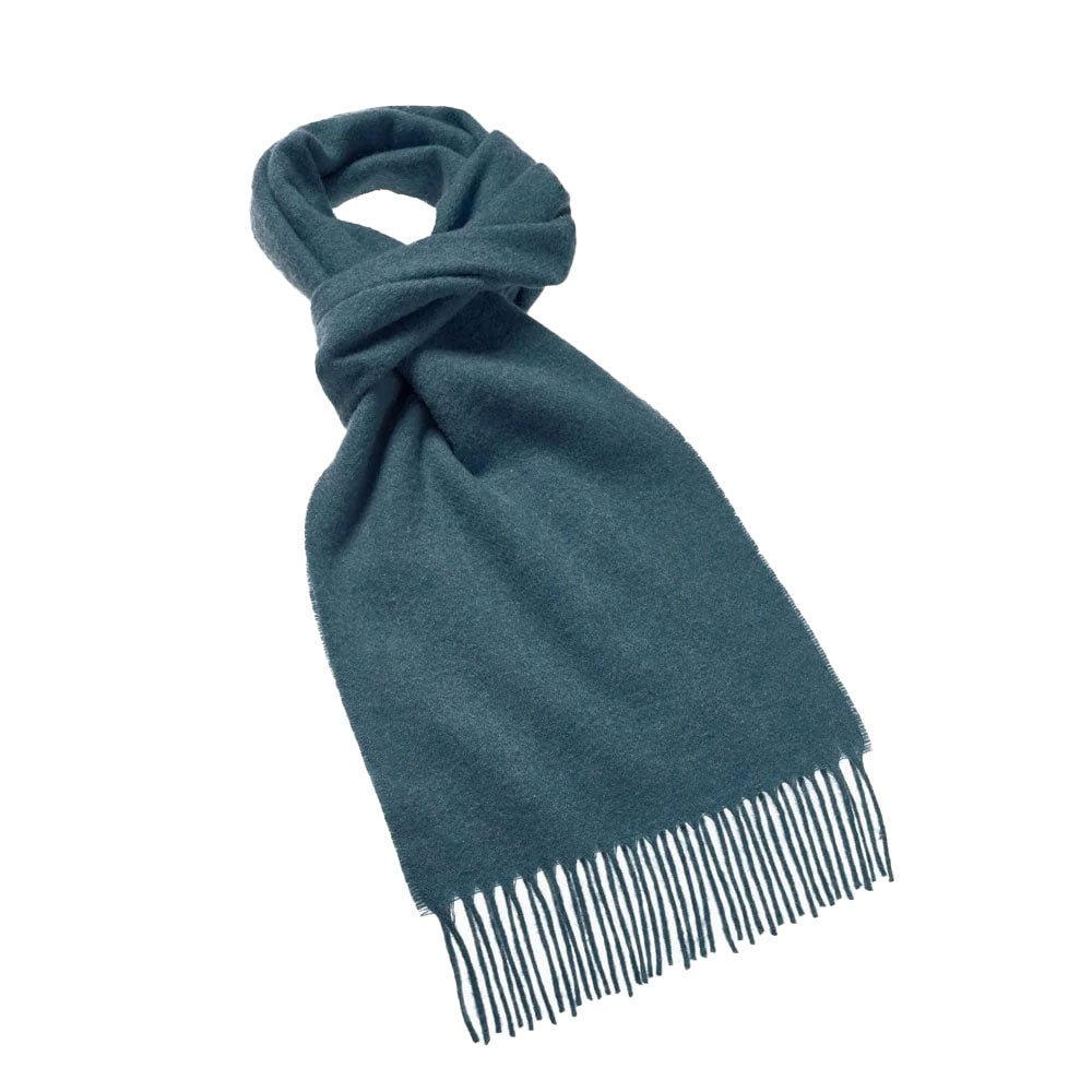 Teal Merino Wool Scarf - Angela Reed - 