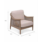 Templecombe Rattan Armchair In Oatmeal