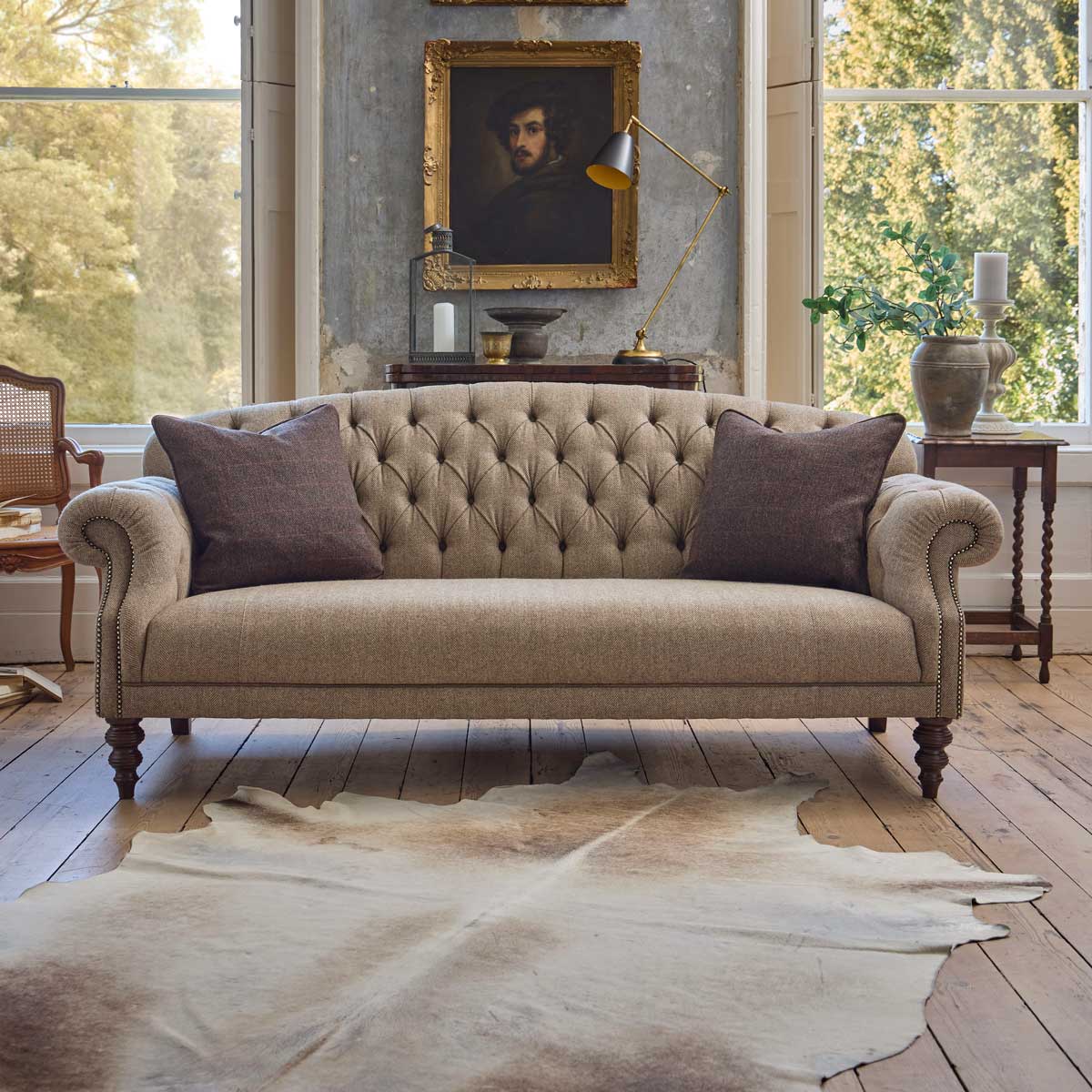 Tetrad Arbroath Grand Sofa Jura Stag Heringbone,Bracken Herringbone,Cerulean Highland Herringbone,Heather,Loden Herringbone,Peat Herringbone,Willow Herringbone,Winter Check