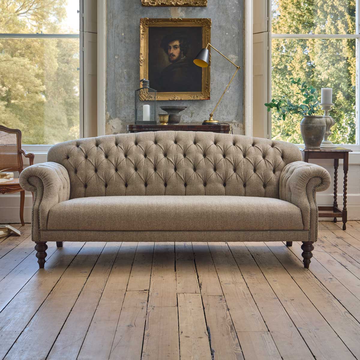 Tetrad Arbroath Grand Sofa Jura Stag Heringbone,Bracken Herringbone,Cerulean Highland Herringbone,Heather,Loden Herringbone,Peat Herringbone,Willow Herringbone,Winter Check