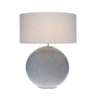 Textured Speckled Blue Lamp
