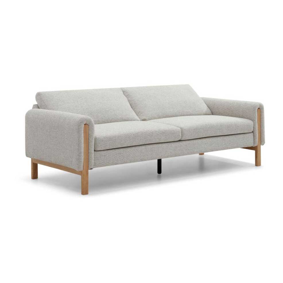 Thea Sofabed Hevre Grey Textured Weave,Hevre Natural textures Weave