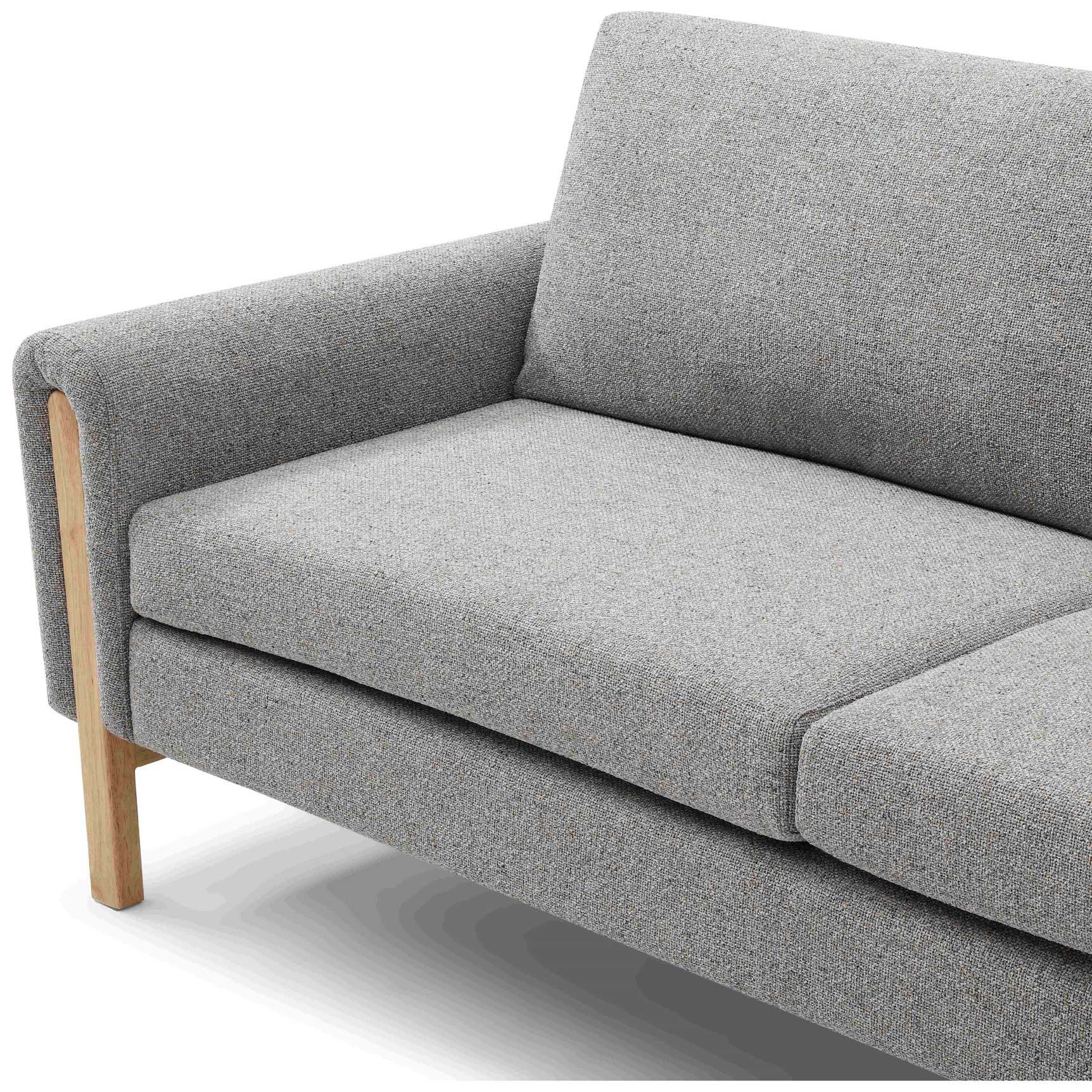 Thea Sofabed Hevre Grey Textured Weave,Hevre Natural textures Weave