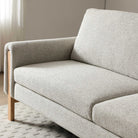 Thea Sofabed Hevre Grey Textured Weave,Hevre Natural textures Weave