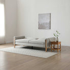 Thea Sofabed Hevre Grey Textured Weave,Hevre Natural textures Weave