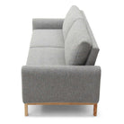 Thea Sofabed Hevre Grey Textured Weave,Hevre Natural textures Weave