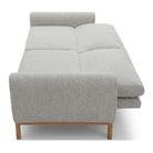Thea Sofabed Hevre Grey Textured Weave,Hevre Natural textures Weave