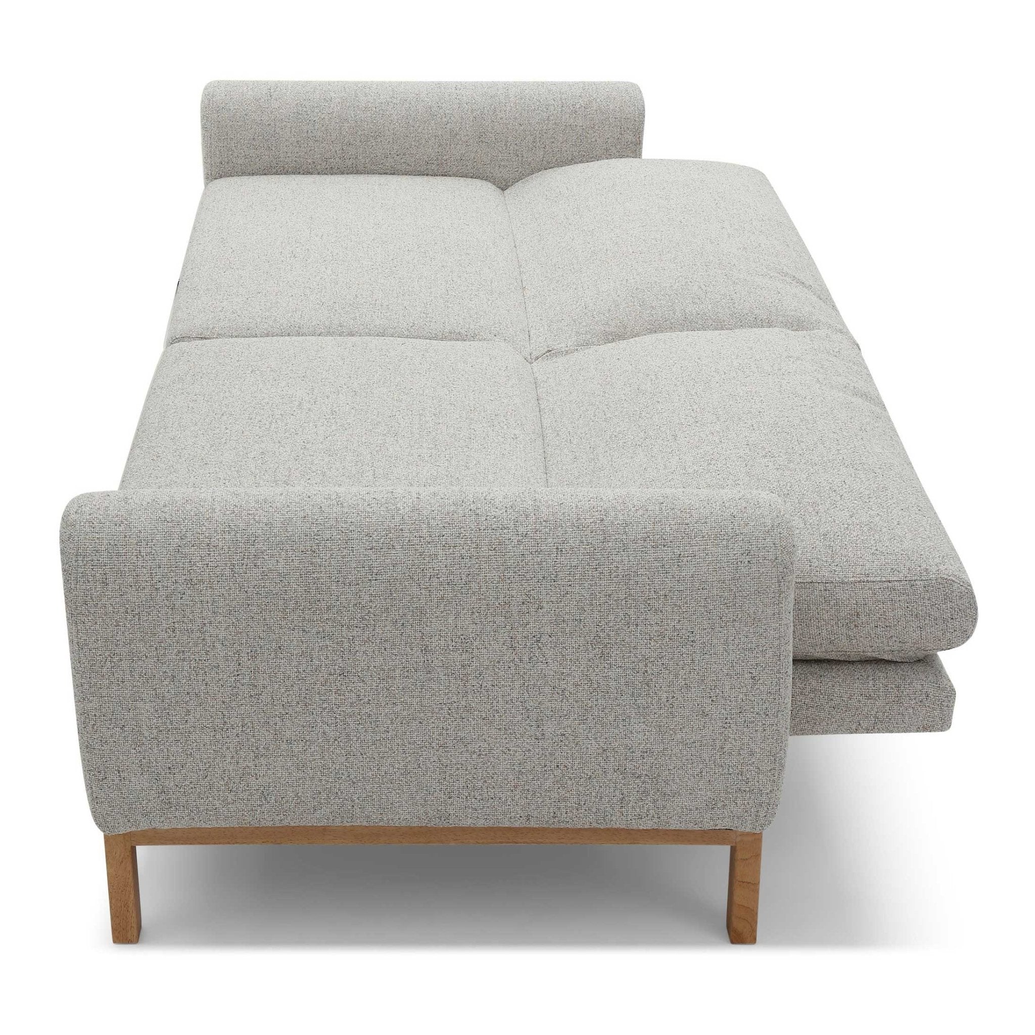 Thea Sofabed Hevre Grey Textured Weave,Hevre Natural textures Weave