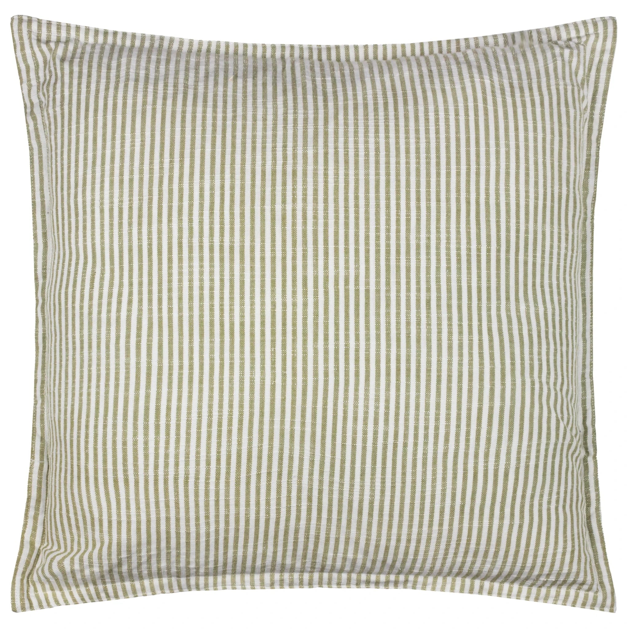 Truro Stripe Cushion in Moss