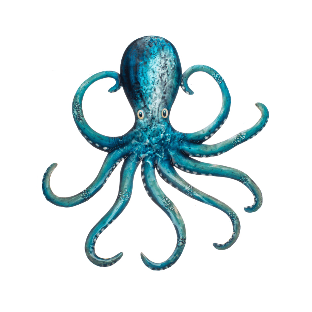 Turquoise Octopus Wall Art - Angela Reed -