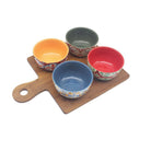 Tuscany 4 Snack Bowls On Tray