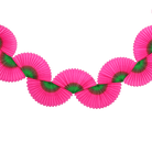 Two-Tone Fan Garland, Fuchsia & Green
