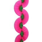 Two-Tone Fan Garland, Fuchsia & Green
