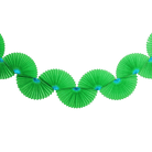 Two-Tone Fan Garland, Green & Blue