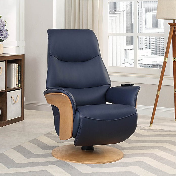 Utah Powered Reclining Chair Utah - Charcoal,Utah - Pale Grey,Utah - Navy
