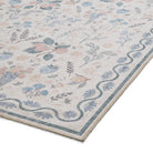 Versailles Washable Rug, Beige/Blue 61 x 230cm runner,122 x 170cm,152 x 230cm,180 x 270cm