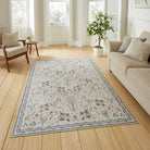 Versailles Washable Rug, Beige/Blue 61 x 230cm runner,122 x 170cm,152 x 230cm,180 x 270cm