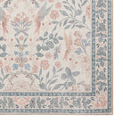 Versailles Washable Rug, Neutral Beige/Blue - Angela Reed - 