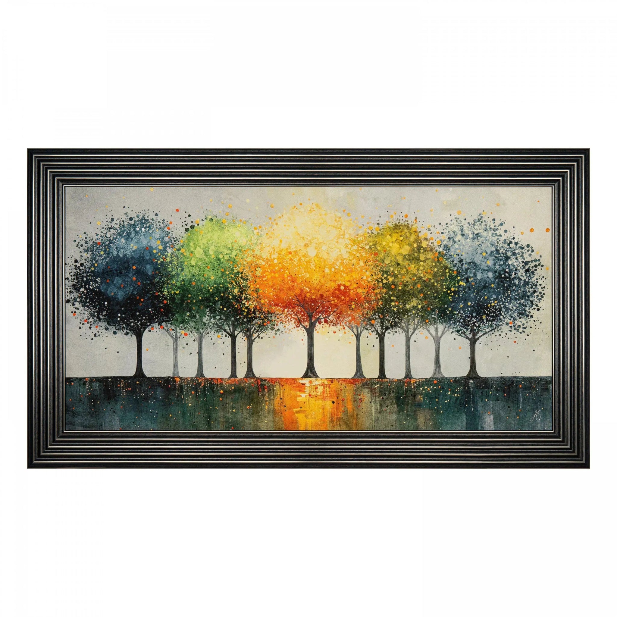 Vibrant Canopy Framed Canvas