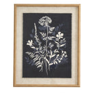Vintage Style Meadow Print in Wooden Frame