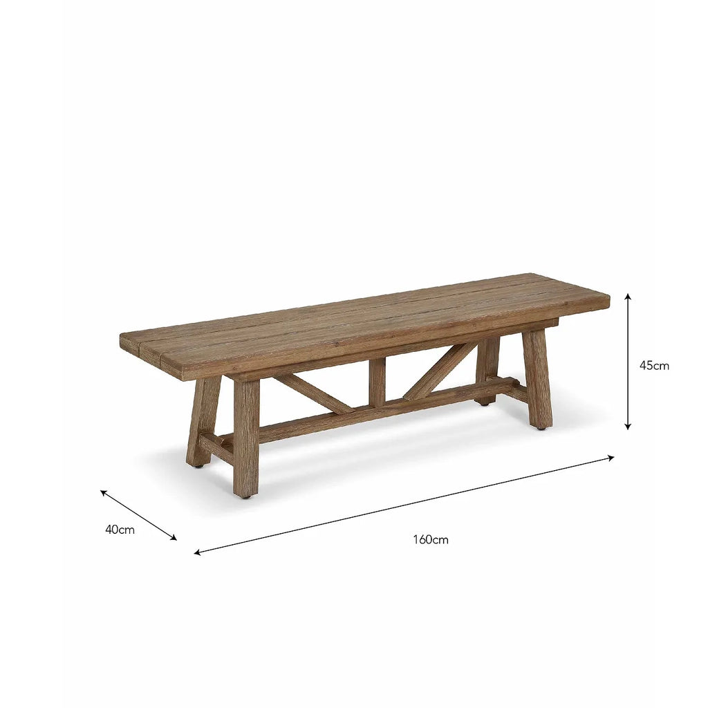 Chilford Dining Bench Medium,Large