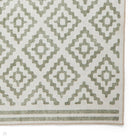 Washable Geometric Rug, Coral Green 61 x 120cm,61 x 170cm,76 x 150cm,76 x 230cm,122 x 170cm,152 x 230cm