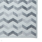 Washable Geometric Rug, Grey 61 x 120cm,61 x 170cm,76 x 150cm,76 x 230cm,122 x 170cm,152 x 230cm