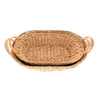 Water Hyacinth Oval Trays, Set of 2