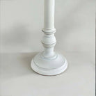 White classic base lamp with natural shade