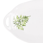 White Fern Platter with Handles