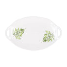 White Fern Platter with Handles