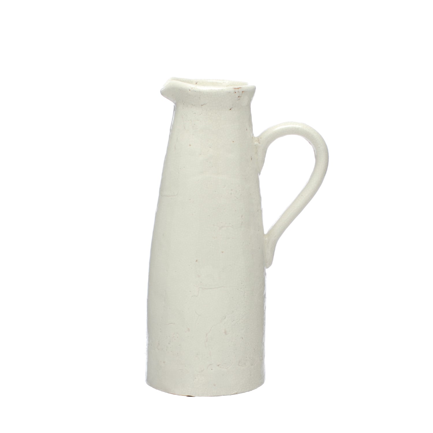 White Terracotta Jug Tall