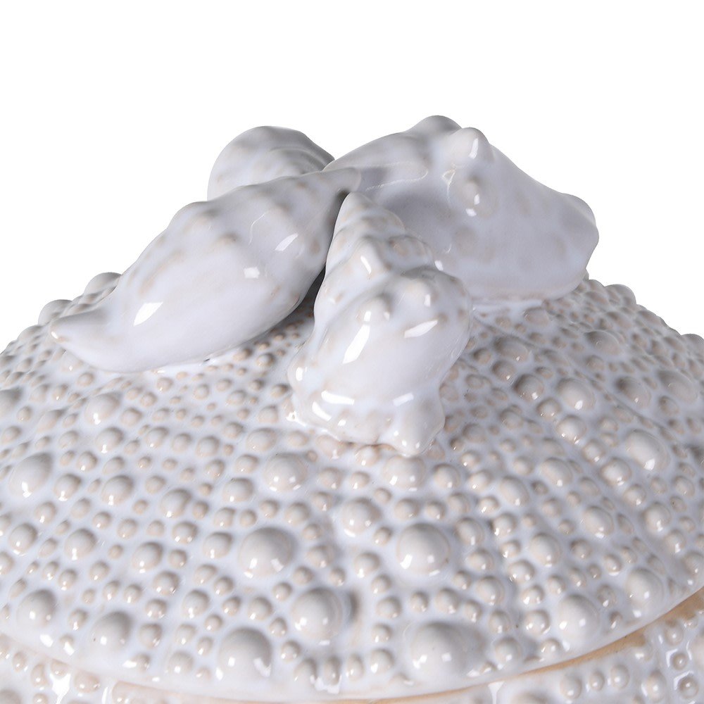 White Urchin Trinket Pot