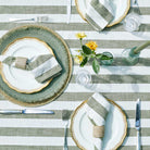 Wide Stripe Apron, Olive