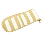 Wide Stripe Double Oven Glove, Honeydew