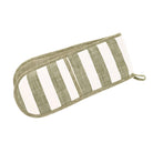 Wide Stripe Double Oven Glove, Olive Green