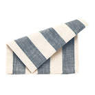Wide Stripe Napkin, Set of Four, Flint Blue
