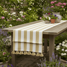 Wide Stripe Table Runner, Honeydew