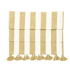 Wide Stripe Table Runner, Honeydew