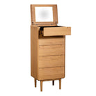 Winchester 5 Drawer Tall Chest With Mirror