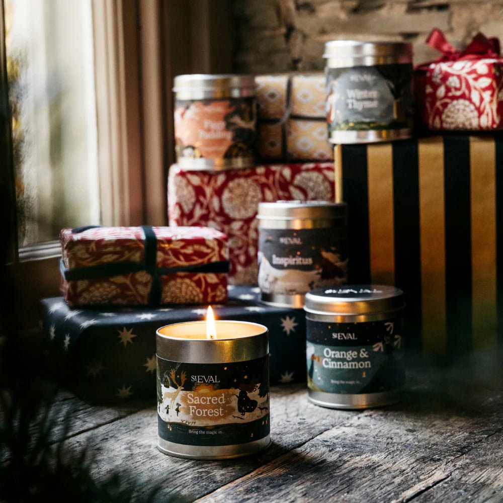 Winter Thyme Scented Christmas Tin Candle