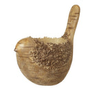 Wood Effect Bird Plant Pot