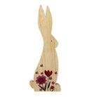Wooden Flower Rabbit Large,Small