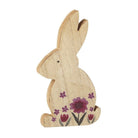 Wooden Flower Rabbit Large,Small