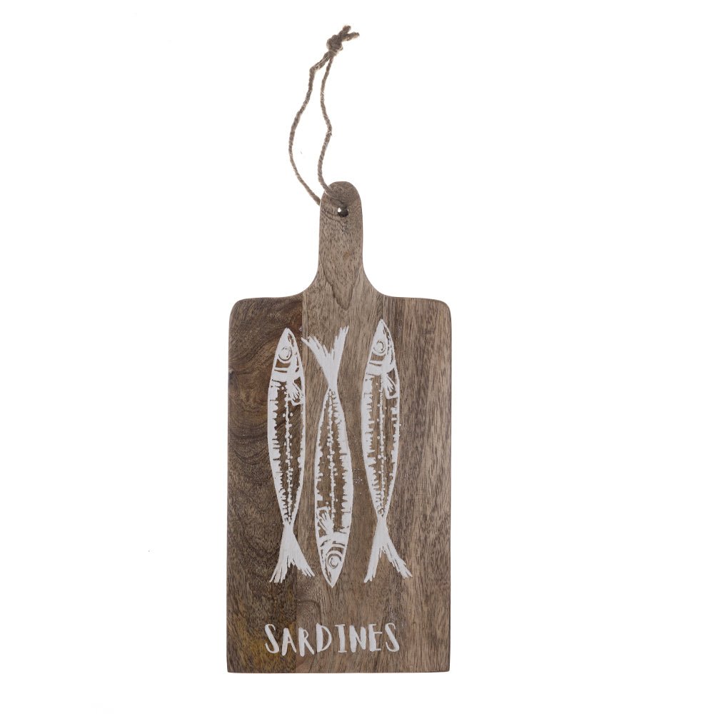 Wooden Sardine Serving Board, Medium